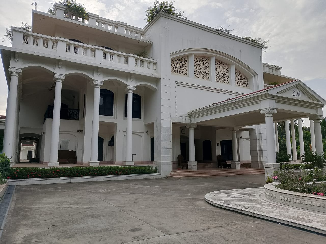 Mansion Exterior Columns 4 at Bulbul Event Spaces